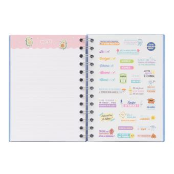 Agenda classique Mr. Wonderful Modèle semainier Petit format 2020 2021 Je m’y mets Bleu