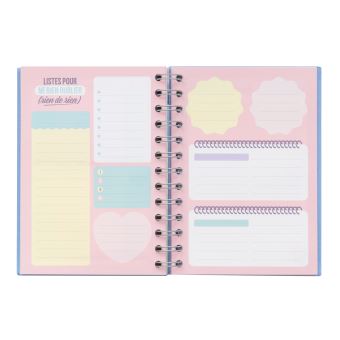 Agenda classique Mr. Wonderful Modèle semainier Petit format 2020 2021 Je m’y mets Bleu