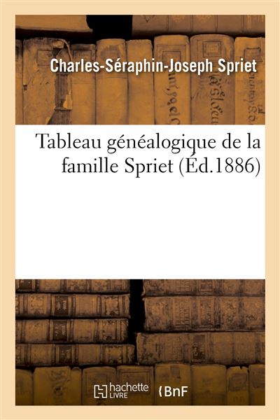 Tableau genealogique de la famille spriet