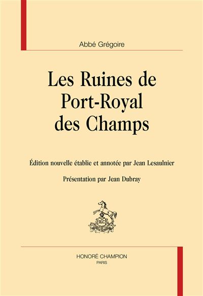 Les ruines de port-royal des champs