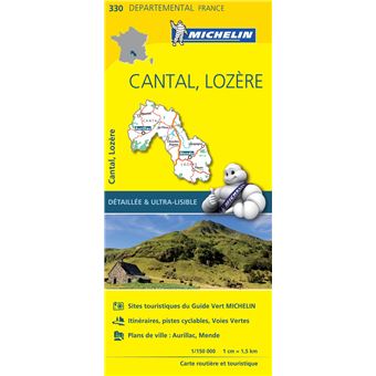 Cantal Lozere Echelle 1 150 000 Broche Collectif Michelin Achat Livre Fnac