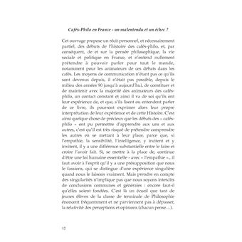 Cafés-Philo en France, Un malentendu & un échec ? Education Nationale & Philosophie, L'humiliation