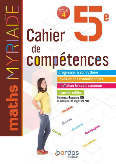 Myriade mathematiques 5e cahier de competences eleve