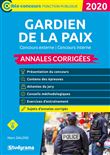 Gardien de la paix 2020 - Annales corrigées