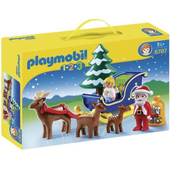 Playmobil : Père Noël + traineau + sapins lumineux 