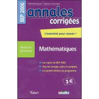 Annales corrigées Vuibert BEP Mathématiques tertiaires