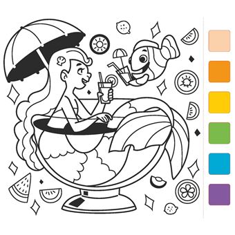 Cartes à peindre - Sirènes