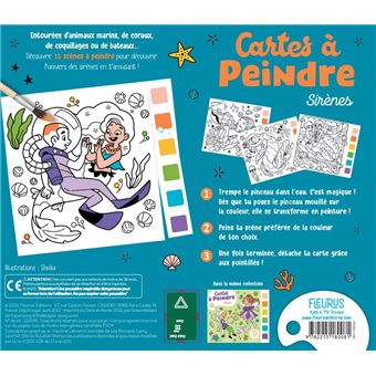 Cartes à peindre - Sirènes