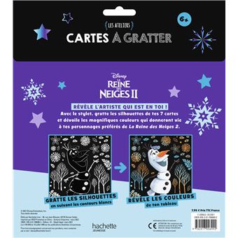 LA REINE DES NEIGES 2 - Les Ateliers Disney - Cartes à gratter