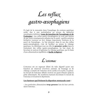 Quelle alimentation pour les reflux gastro-oesophagiens ?