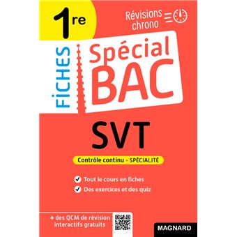 Spécial Bac Fiches SVT 1re Bac 2023