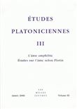 Études platoniciennes III
