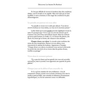 Les secrets du Bonheur