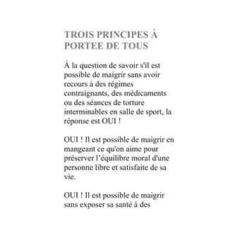 Maigrir sans régime ni médicament