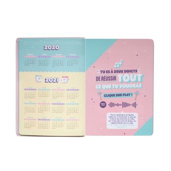 Agenda classique Mr. Wonderful Modèle journalier Petit format 2020 2021 C’est dans la poche Rose