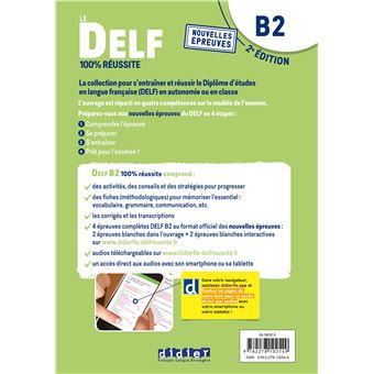 Le DELF B2 100% Réussite - édition 2022-2023 - Livre + didierfle.app
