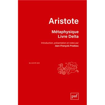 Métaphysique. Livre Delta