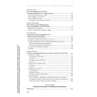 Les architectes et la fonction publique