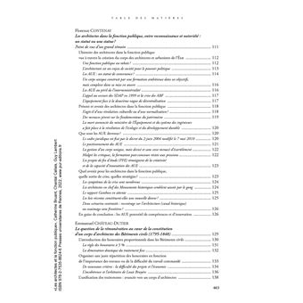 Les architectes et la fonction publique