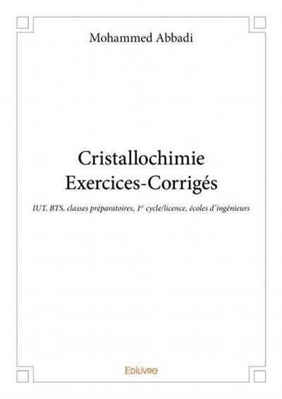 Cristallochimie exercices-corrigés