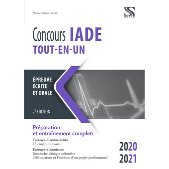 Concours IADE 2020-2021 Tout-en-un