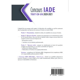 Concours IADE 2020-2021 Tout-en-un