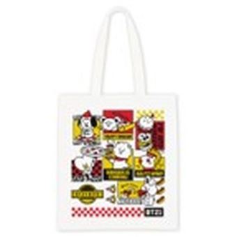 Tote Bag BTS Weekend Fast Food Blanc