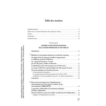 Partis politiques et protestations au Maroc (1934-2020)