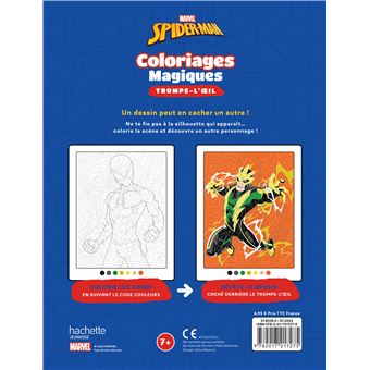 SPIDER-MAN - Coloriages magiques - Trompe l'oeil - Héros contre Vilains - MARVEL