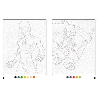 SPIDER-MAN - Coloriages magiques - Trompe l'oeil - Héros contre Vilains - MARVEL