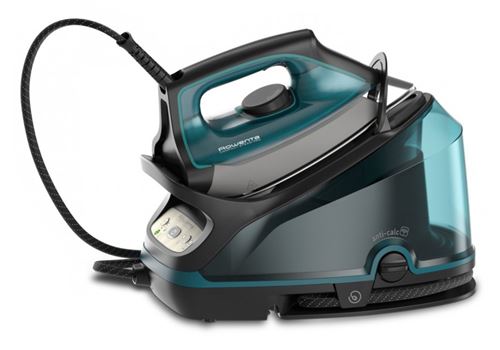 Rowenta DG7623 Pressurized steam ironing station 2200 W 1,1 l Mikrodampf 400 HD Laser-Grundplatte Schwarz, Blau
