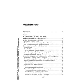 L'urbanisme et son droit