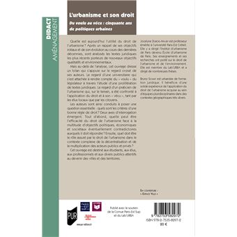 L'urbanisme et son droit