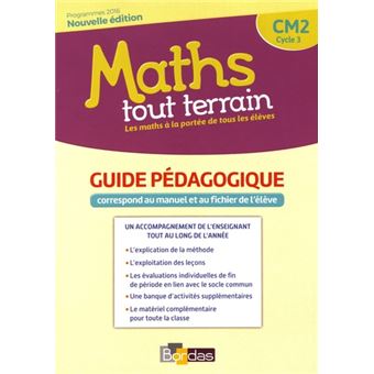Maths tout terrain CM2 2018 Livre du maître du manuel et du fichier élève
