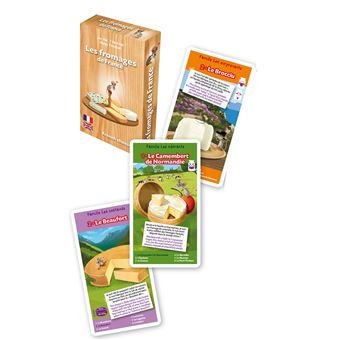 Les fromages de france jeu de 7 familles