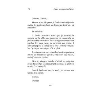 Deux années à méditer