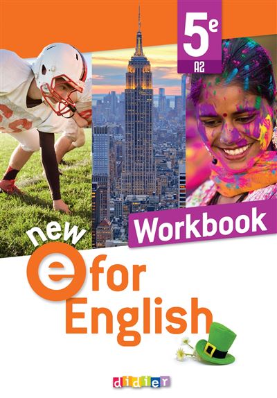 New E For English Anglais 5e Ed 2022 Workbook Broché Mélanie