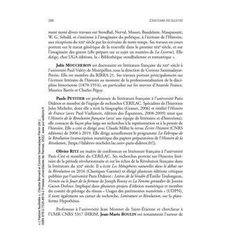 L'histoire feuilletée