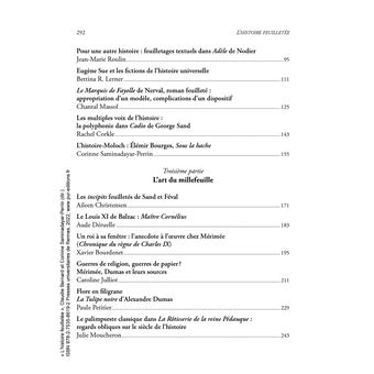 L'histoire feuilletée