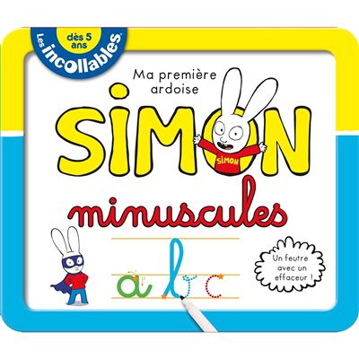 Les Incollables - Ardoises effacables Simon - Minuscules
