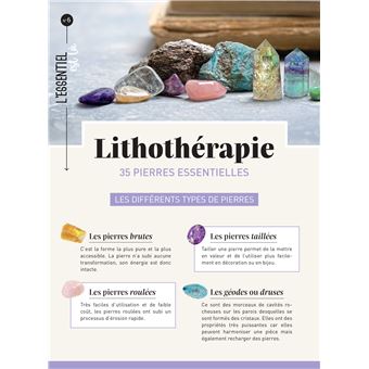 Lithothérapie 35 pierres essentielles
