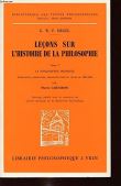 Leçons sur l'histoire de la philosophie VII