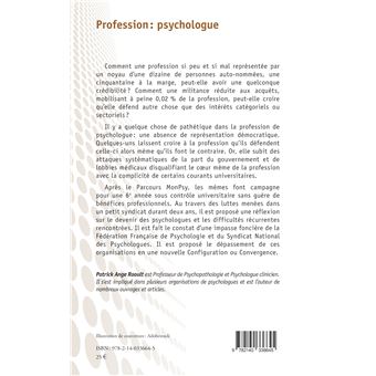 Profession : psychologue