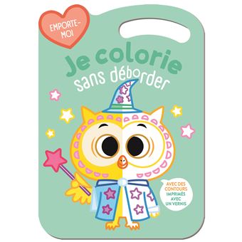 Le hibou Je colorie sans déborder