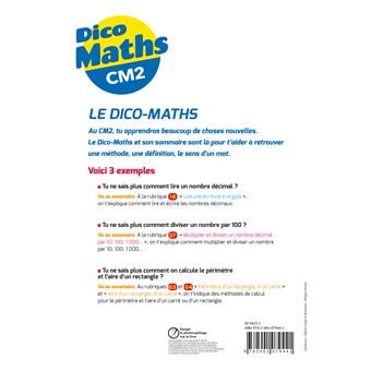 Cap Maths CM2 Éd. 2021 - Dico maths