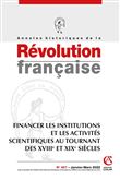 Annales historiques de la Révolution française Nº407 1/2022 Financer les institutions et les activit