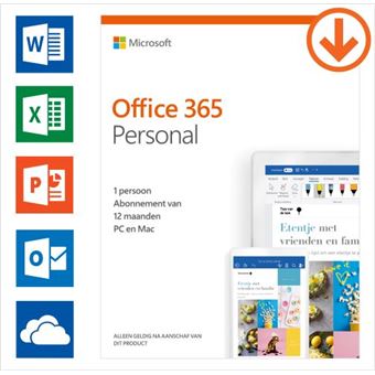 Microsoft Office 365 Personal NL (1 gebruiker)