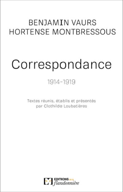 Correspondance 1914-1919