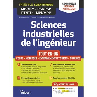 Sciences industrielles de l'ingénieur MP/MP* PSI/PSI* PT/PT* MPI/MPI*- Tout-en-un - Conforme au nouveau programme