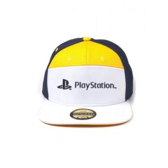 Casquette PlayStation 7 Panels Logo Officiel Jaune